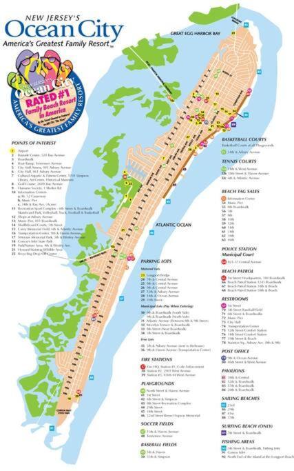 Beautiful Condo Sleeps 4- Only 2 Blocks From Beach Ocean City Bagian luar foto